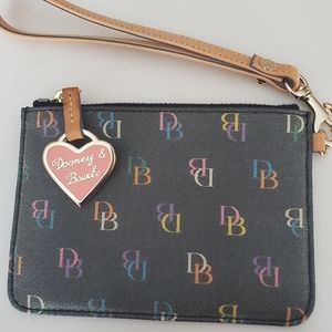Dooney & Bourke Dark Gray Rainbow Wristlet